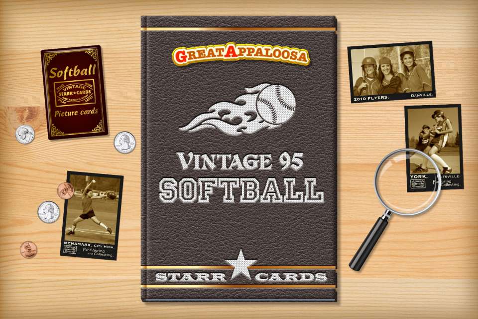 Make your own vintage softball card with Starr Cards.