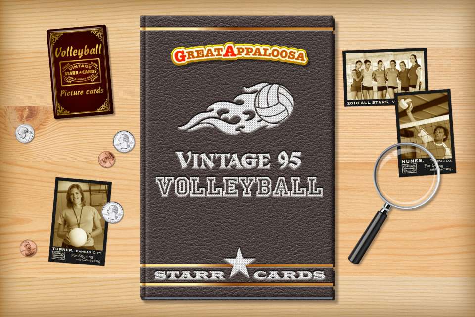 Make your own vintage volleyball card with Starr Cards.