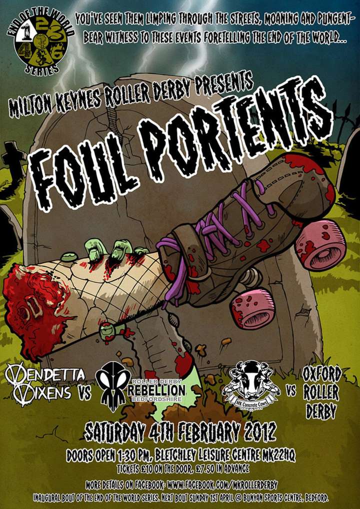 Milton Keynes Roller Derby poster