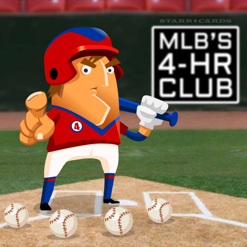 MLB's 4-HR Club: Baseball's fraternity of batters who have hit 4 home runs in a game