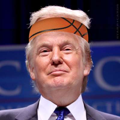 President/sports commentator Donald Trump tweets about NBA star LeBron James