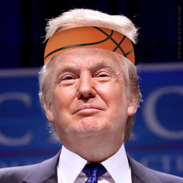 President/sports commentator Donald Trump tweets about NBA star LeBron James