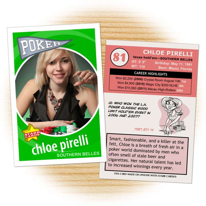 Poker card template from Starr Cards Poker Card Maker.