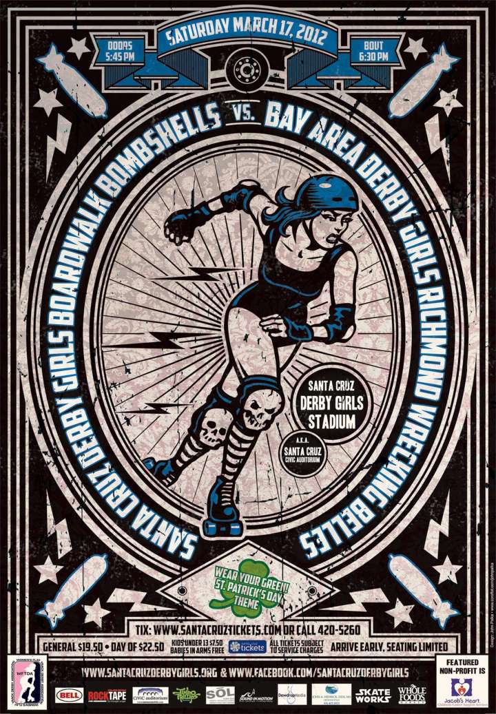 Santa Cruz Derby Girls Boardwalk Bombshells poster