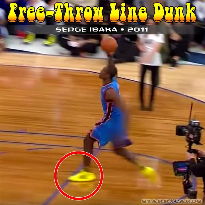 Serge Ibaka : 2011 free-throw line dunk