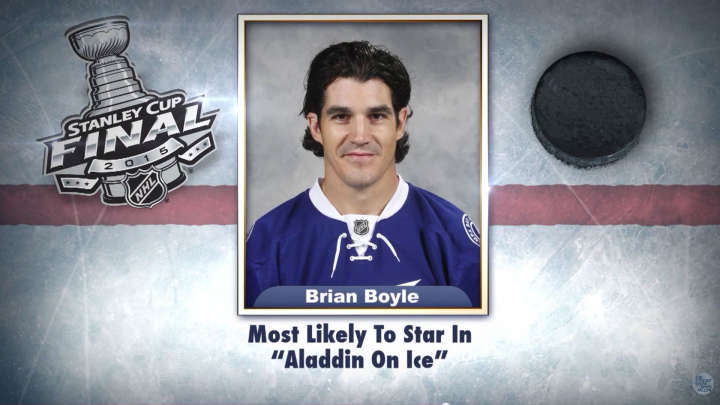 Tampa Bay Lightning's Brian Boyle on "Tonight Show Superlatives" read by Jimmy Fallon