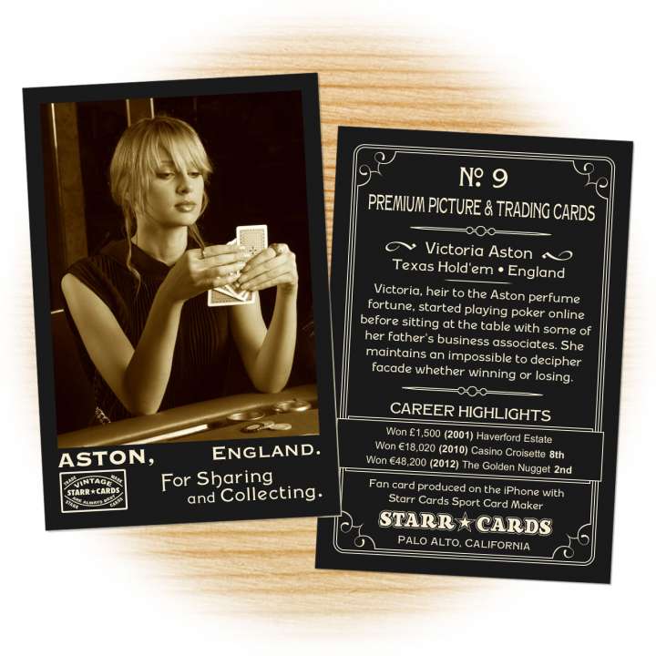 Poker card template from Starr Cards Poker Card Maker.