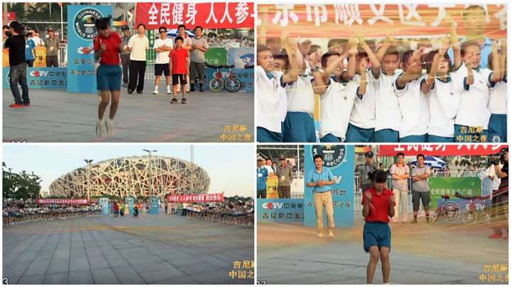 Wang Zhuoxin breaks jump-rope world record by skipping over 110 ropes in Beijing