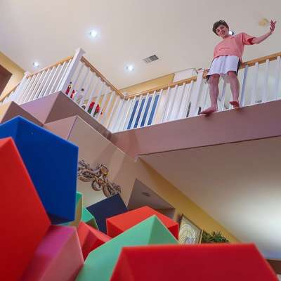 YouTuber Brian Awadis (aka FaZe Rug) makes living-room foam pit