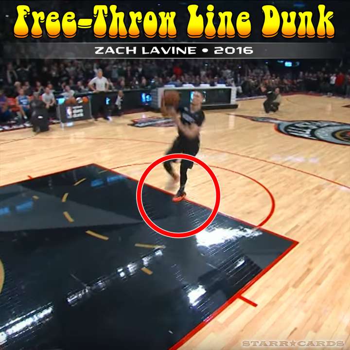 Zach LaVine : 2016 free-throw line dunk